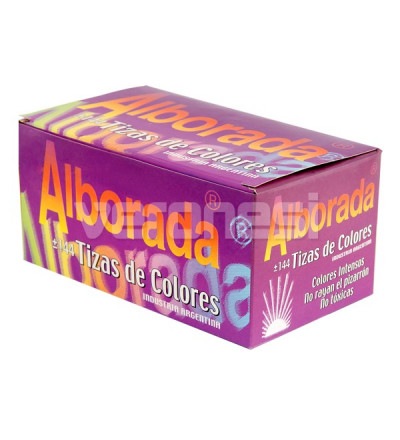 Tiza Colores Surtidos X 144 Alborada
