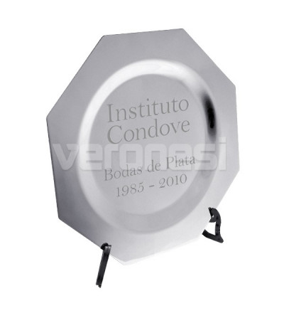 Plato Octogonal Liso 16 Cm.