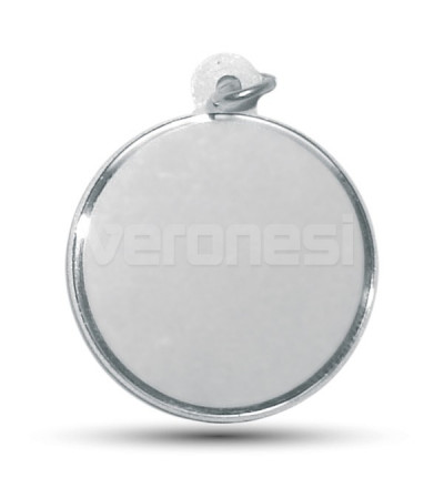 Medalla Alpaca Frente Liso 25 mm