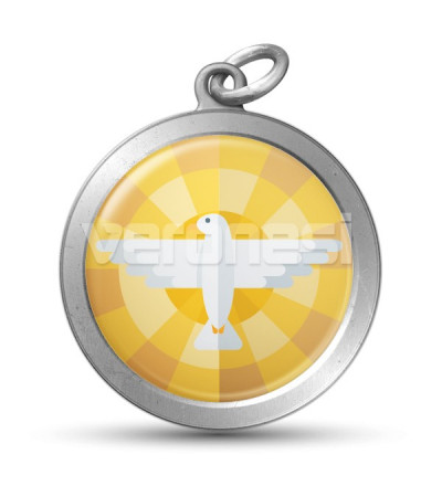 Medalla Resinada Espiritu Santo 32 Mm