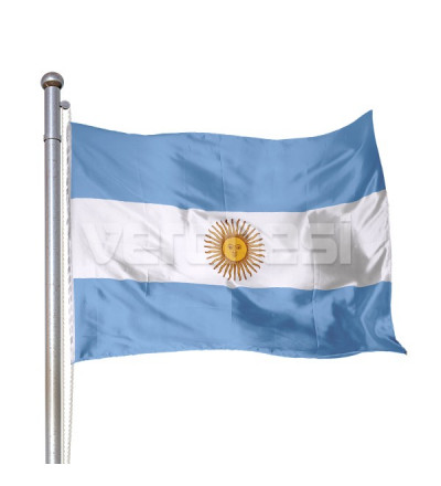 Bandera Flameo Arg. Con Sol 60x90