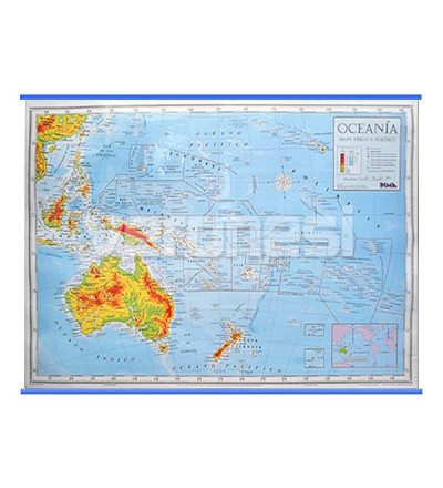 Mapa Fis./pol. Oceania