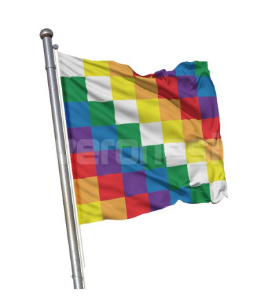 Bandera Flameo Wiphala 90x90