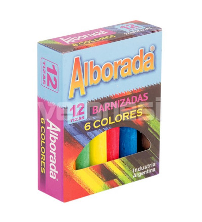 Tiza Colores Surtidos X 12 Alborada