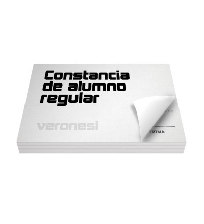 Constancia Alumno Regular  F.866 B X 50