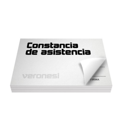 Constancia Asistencia Profesor F.880 X 50