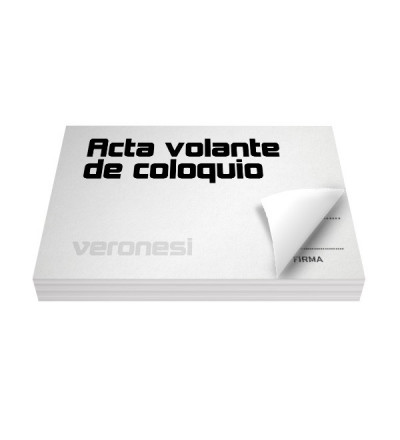 Acta Volante Coloquio F.884 Col. X 50