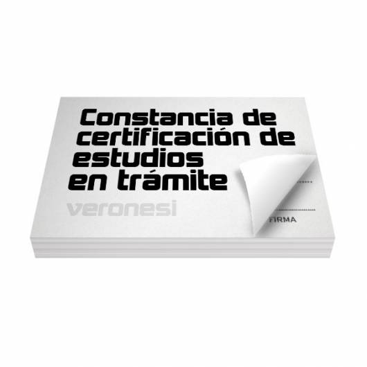 Constancia Certif.est.en Tramite F.866 A X 50