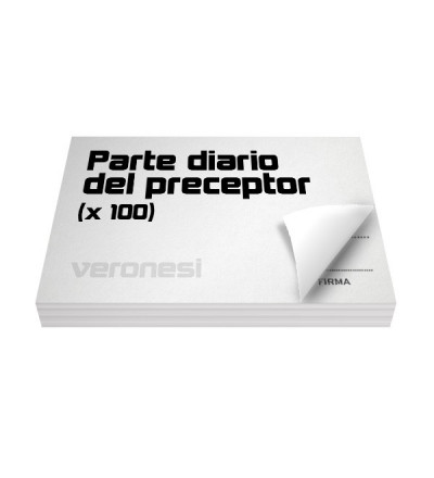 Parte Diario Preceptor 869 E X 100