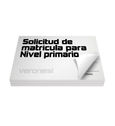 Solicitud Matricula Primario F.195 X 50