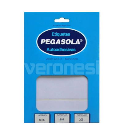 Etiqueta Pegasola 3031 36x57 Cm.