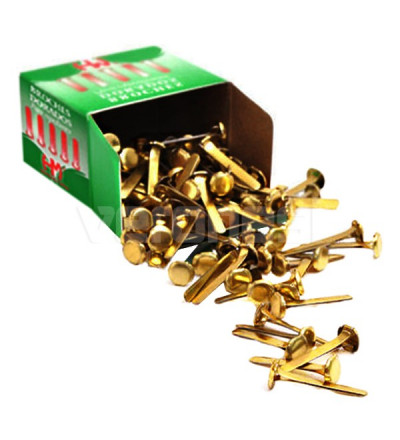 Broches Dorados Nº 12 X 100