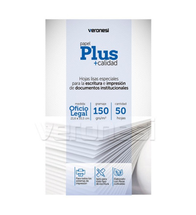 Hoja Lisa Ofico 150 Gr. X 50