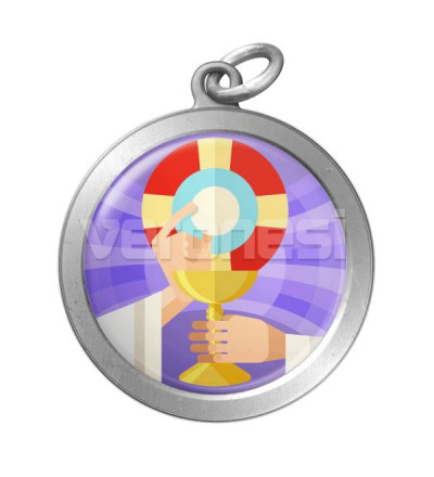 Medalla Resinada Comunion 32 Mm