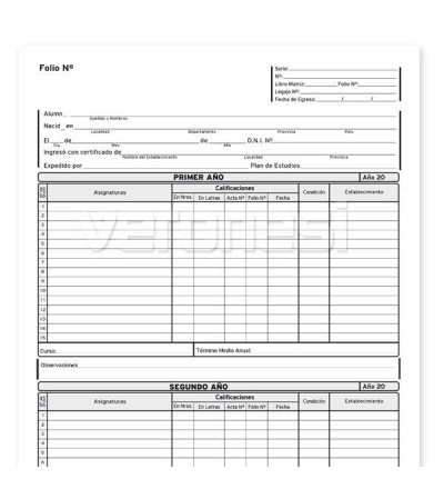 Libro Matriz 4 Años F.507