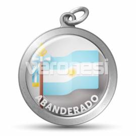 Medalla Resinada Abanderado Argentina 32 Mm