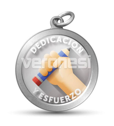 Medalla Resinada Dedicacion Y Esfuerzo