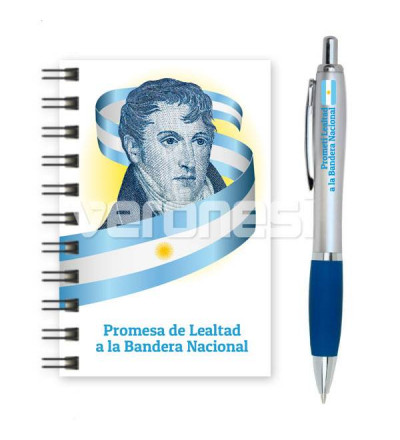 Promo Promesa Bandera (anotador+boligrafo)