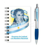 Promo Promesa Bandera (anotador+boligrafo)