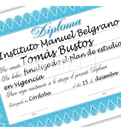 Personalizacion De Diplomas