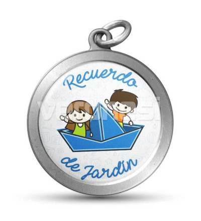 Medalla Resinada Jardin Barquito