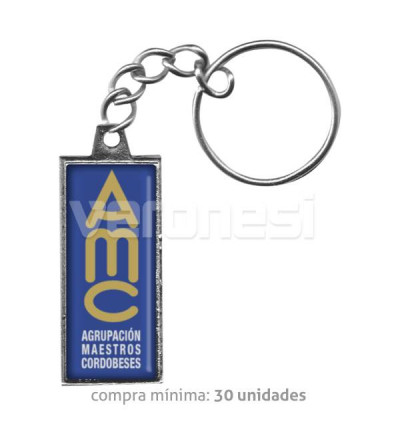 Llavero Resinado Rectangular