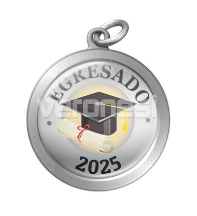 Medalla Resinada Estudio  Birrete 32 Mm