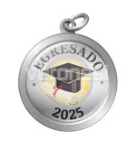 Medalla Resinada Estudio  Birrete 32 Mm