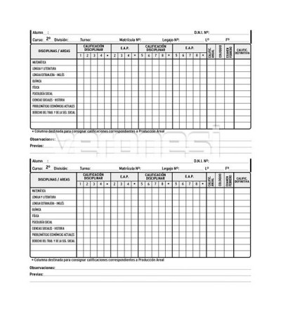 Registro Anual Por Etapa Adulto 2do. Año