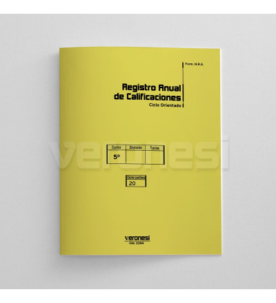 Registro Anual Etapa CO 5to. Año