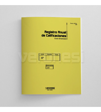 Registro Anual Etapa CO Cs. Nat. 6to. Año