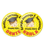 Boton C prendedor Bandera 4.5 Cm.