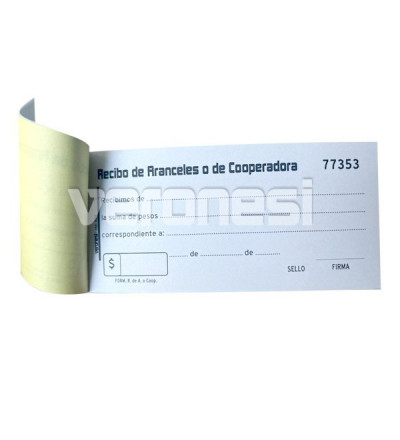 Recibo De Aranceles  X 50