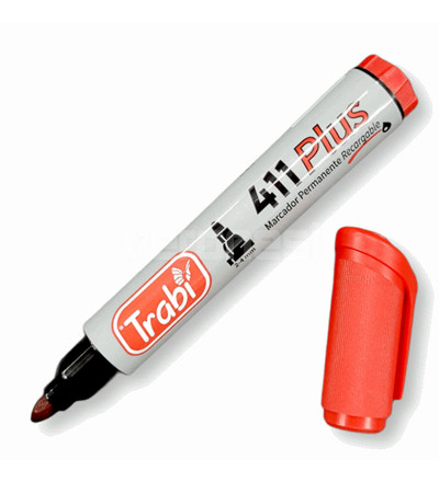 Marcador permanente Rojo