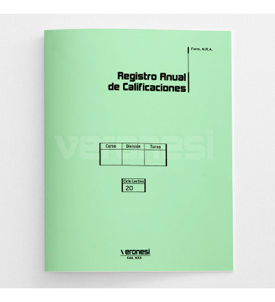 Registro Anual sin materias Nuevo Régimen