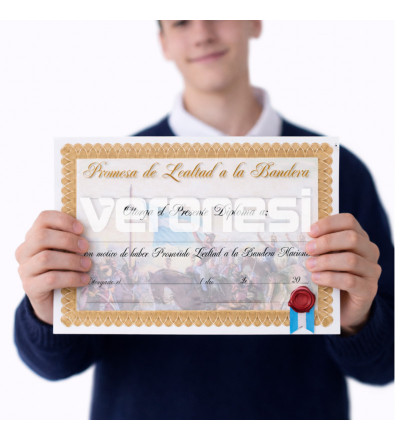 Diploma Promesa Belgrano Dorado