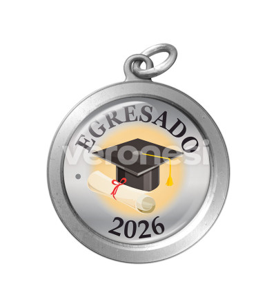 Medalla Resinada Estudio Plata