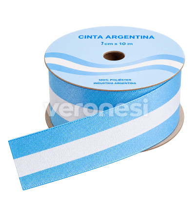 Cinta Argentina / 7 cm.