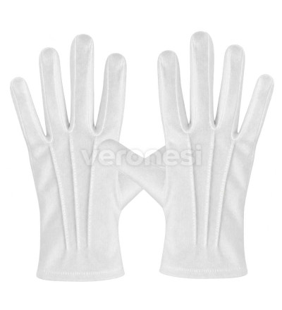 Guantes Blancos De Algodon X 2