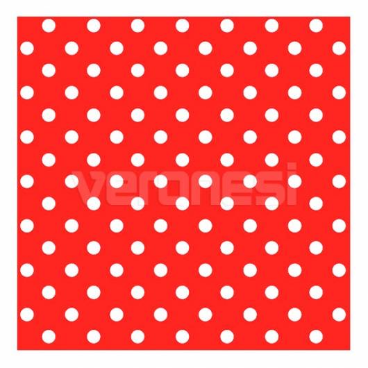 Papel C/lunares Rojo
