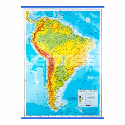 Mapa Fis./pol. America Del Sur