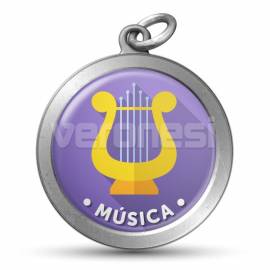 Medalla Resinada Musica 32 Mm