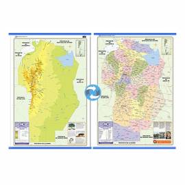 Mapa Fis./pol. Doble Faz Cordoba 72x102 Cm.