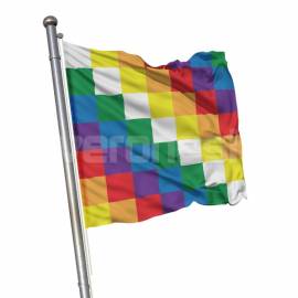 Bandera Flameo Wiphala 90x90
