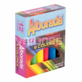 Tiza Colores Surtidos X 12 Alborada