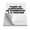 Pedido Just.inasistencia F.879 A X 50