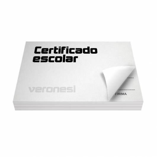 Certificado Escolar F.866 P X 50