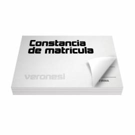 Constancia Matricula F.3-a X 100