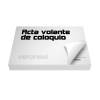 Acta Volante Coloquio F.884 Col. X 50