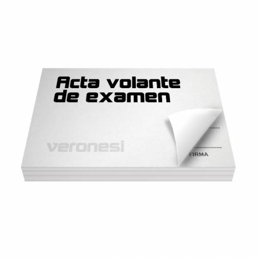 Acta Volante Examen F.884 X 50